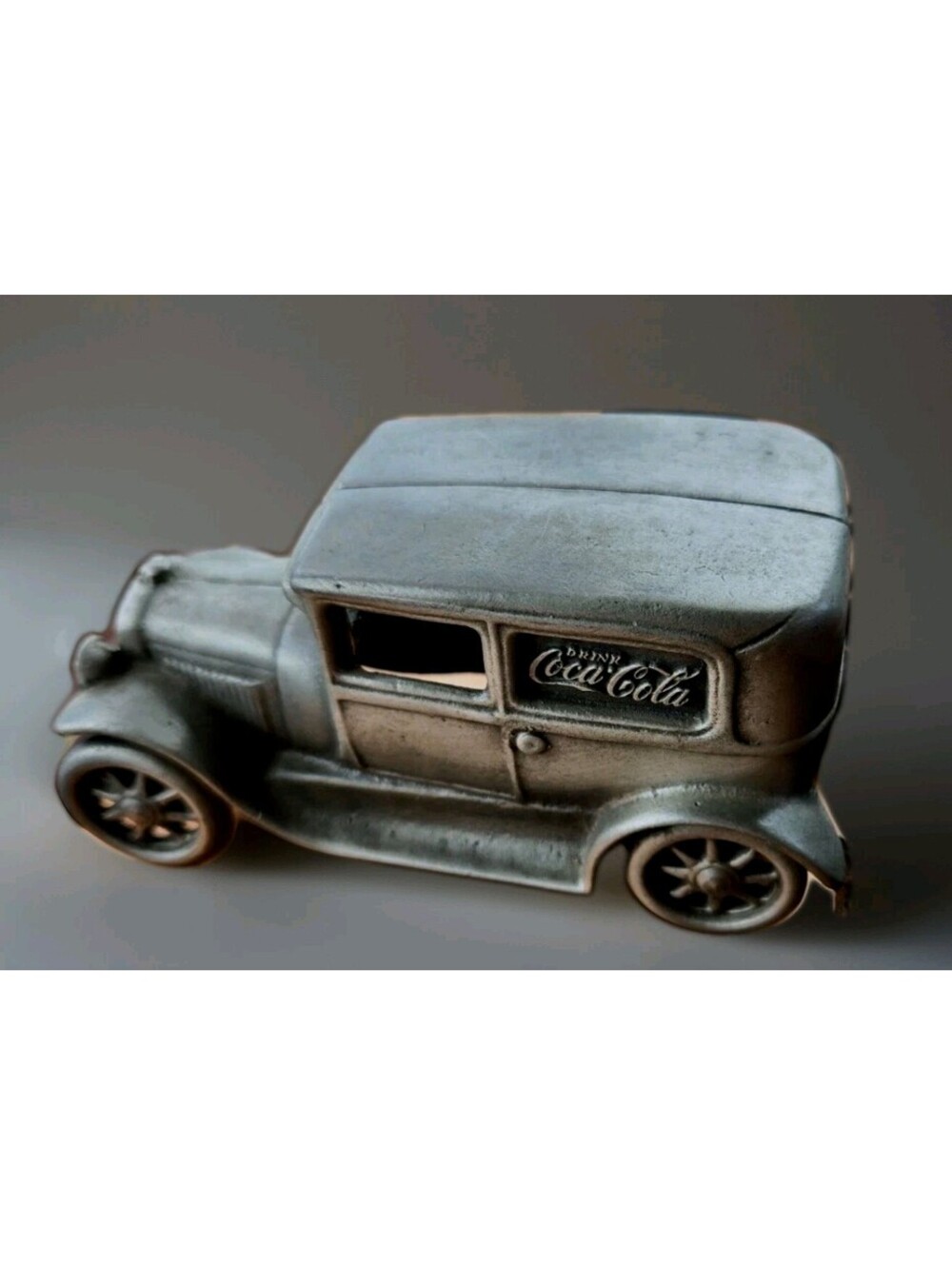 Vintage NOSTALGIC MINIATURES FORD DRINK COCA COLA PEWTER  MADE IN USA
